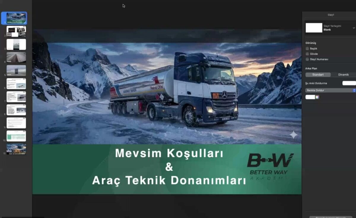 KARINCA Lojistik kış koşullarında güvenli sürüş eğitimi